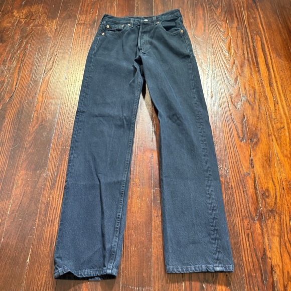 Levi's Other - Vintage Levis 501 Jeans Mens 29x32 Black 90s Made in USA Faded Denim Y2K Grunge